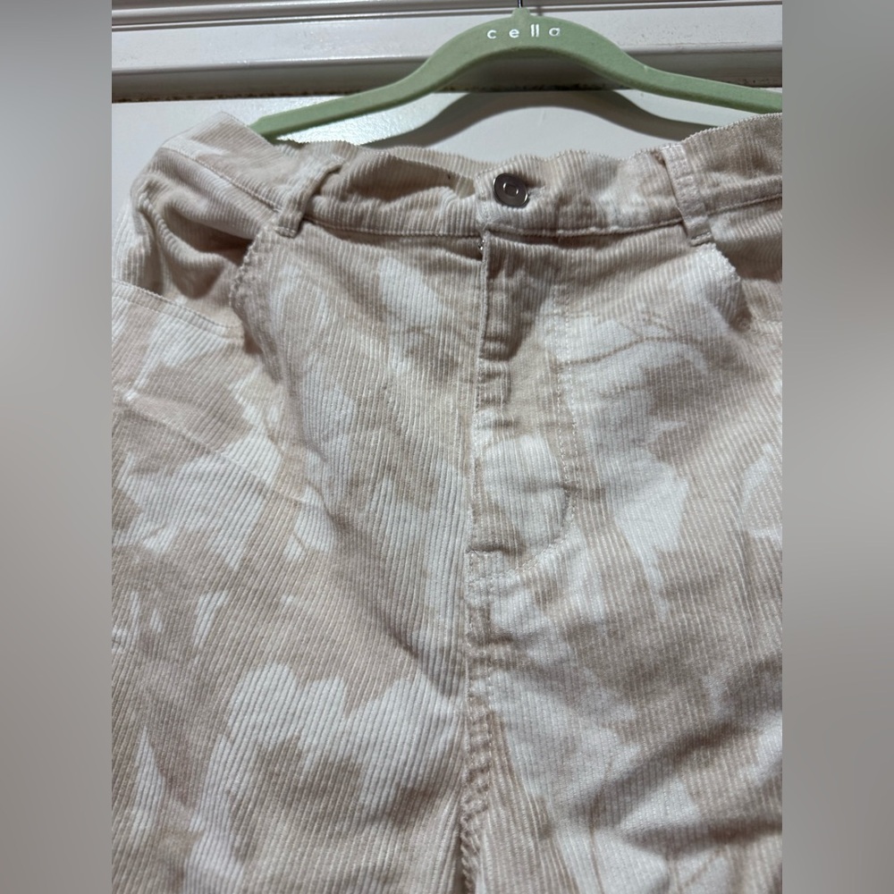 Peach Love California Cream & Brown Leaf Camo Pants - Picture 4 of 9